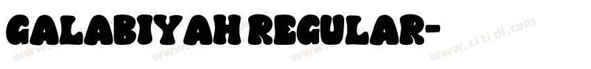 Galabiyah Regular字体转换